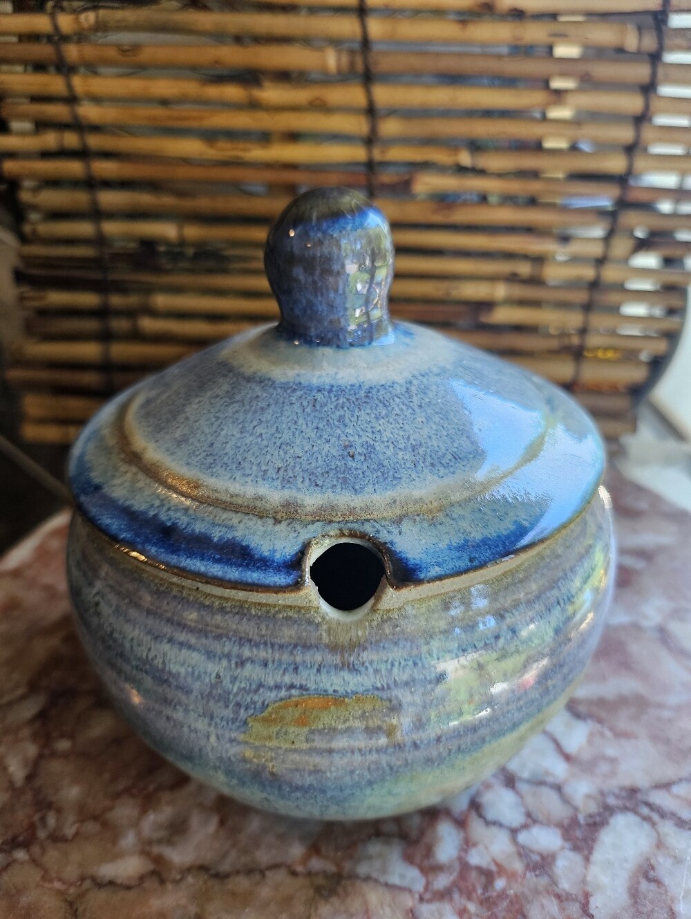 Vintage Pottery Sugar Bowl
